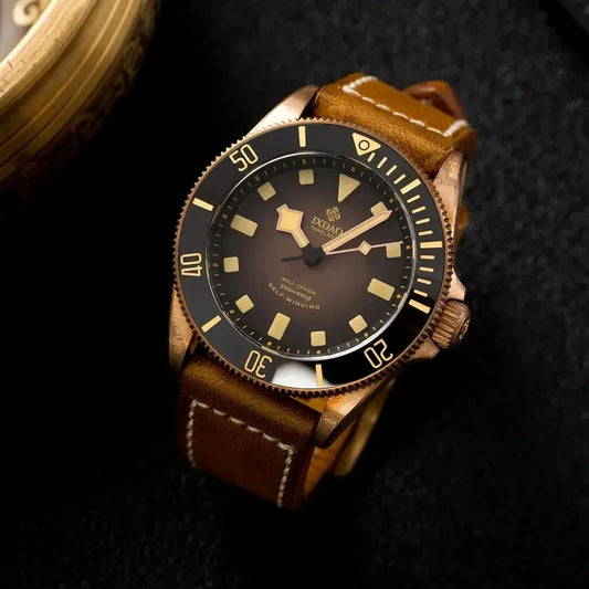 Men’s Bronze Automatic Dive Watch – IXDAO X02T Professional Series