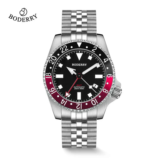 Men’s Bronze GMT Diver Watch – Boderry Admiral Automatic Series