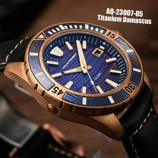 Men’s Bronze Military Watch – Aquatrident AQ-23007 Automatic Series