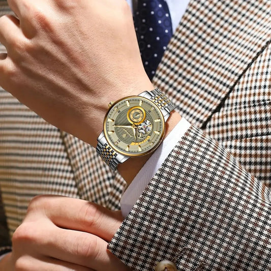 Men’s Skeleton Tourbillon Watch – Rexyle Poedagar Automatic Series