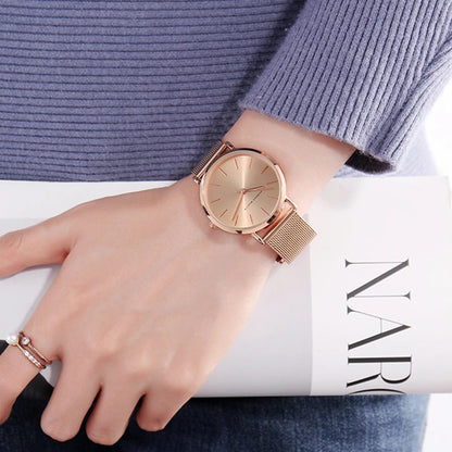 Women’s Rose Gold Quartz Watch – Rexyle Liora Edition
