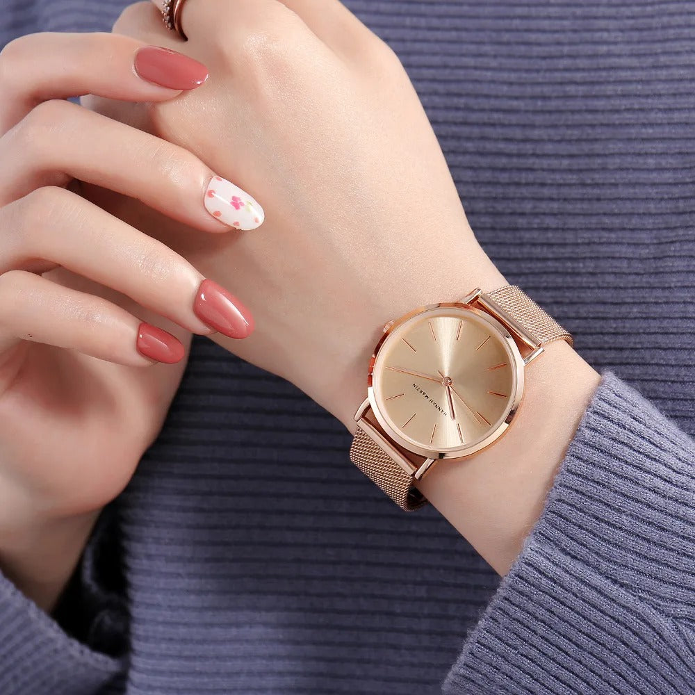 Women’s Rose Gold Quartz Watch – Rexyle Liora Edition