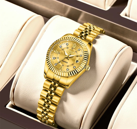 Women’s Stainless Steel Quartz Watch – Rexyle Serene Edition
