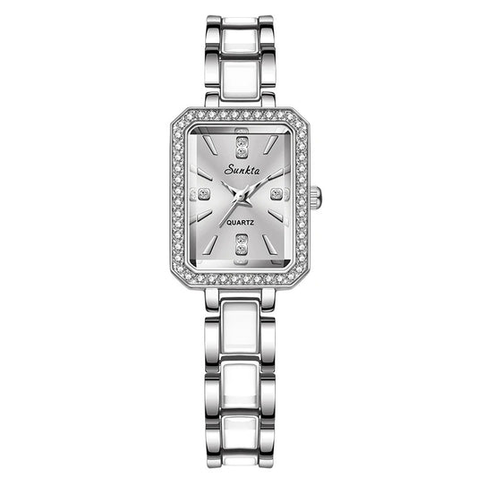 Women’s Diamond-Set Square Quartz Watch – Rexyle Solenne Edition