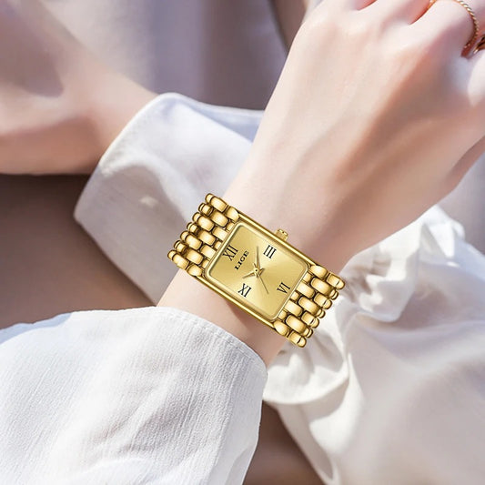 Women’s Square Roman Dial Quartz Watch – Rexyle Aurelia Edition